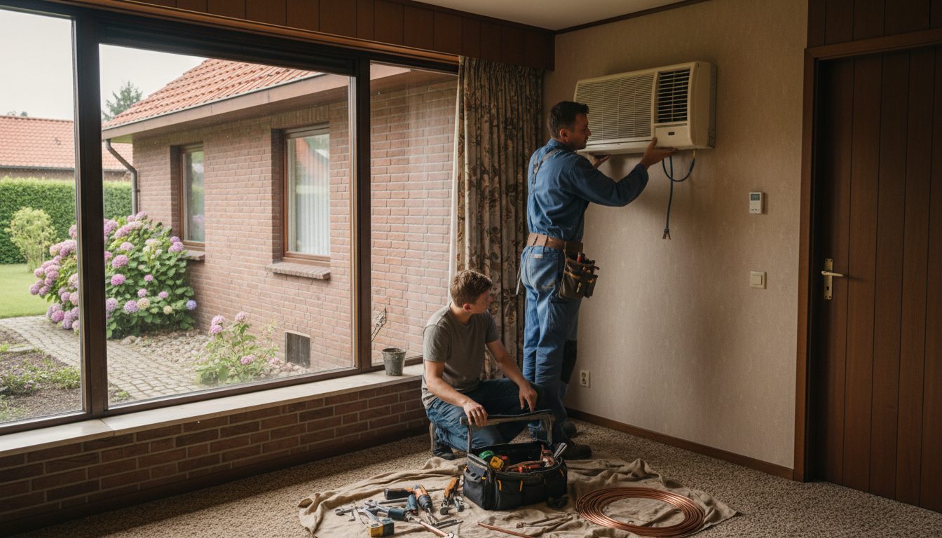 Airco installatie - Airconditioning Bakstenen Installatie 28
